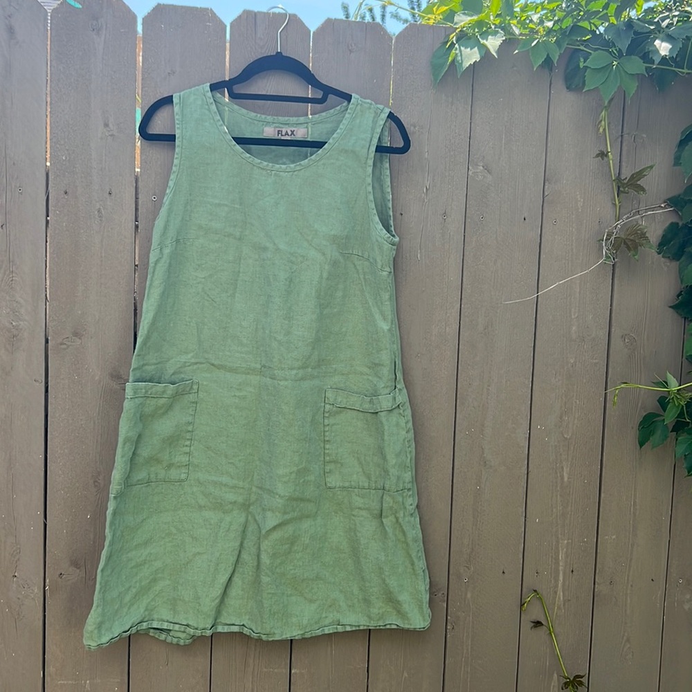 Flax 100% linen size small dress